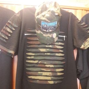 CAMO ZIPPER TEE